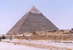 egyptian pyramid at giza near cairo